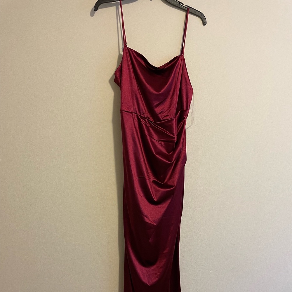 Formal burgundy dress